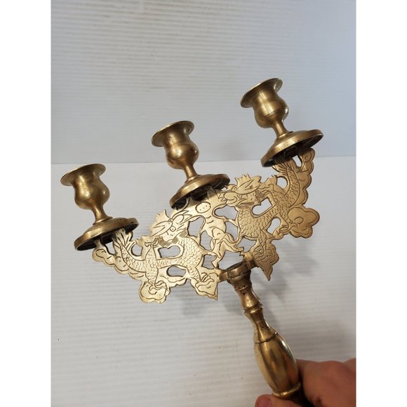 Vintage candelabra candle holders/ 3 arm candelabras/ candelabra perfect for - Picture 10 of 10